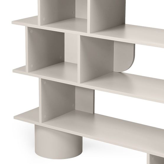 Tall Rangali Shelf, Cashmere, Rounded