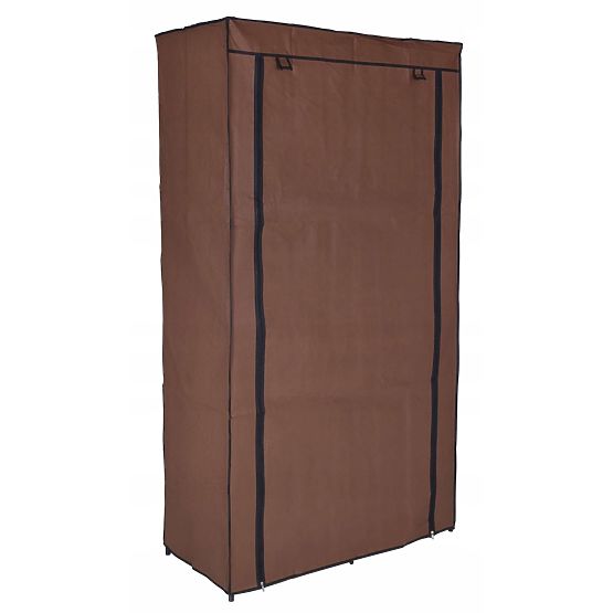 Textile Cabinet with 6 Shelves Mira - Dark Brown