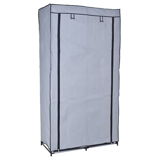 Textile Cabinet with 6 Shelves Mira - Grey