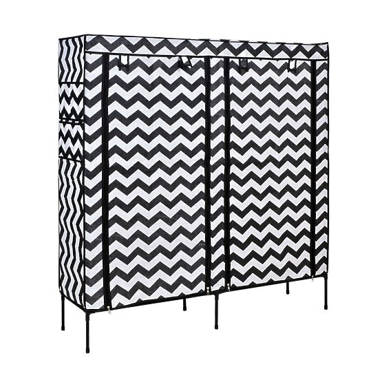 Textile Shoe Cabinet Gabi - Zebra