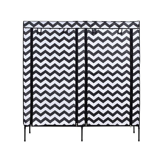 Textile Shoe Cabinet Gabi - Zebra