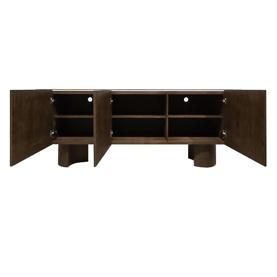 Three-Door Sideboard Coria, Dark Walnut/Spiek