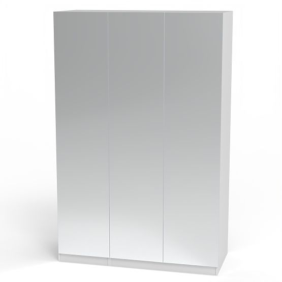Three-Door Wardrobe Neroli with Mirror, White