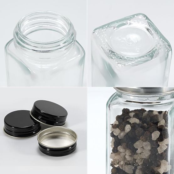 Tiered Spice Rack ENELDO 24 Jars + 72 Labels