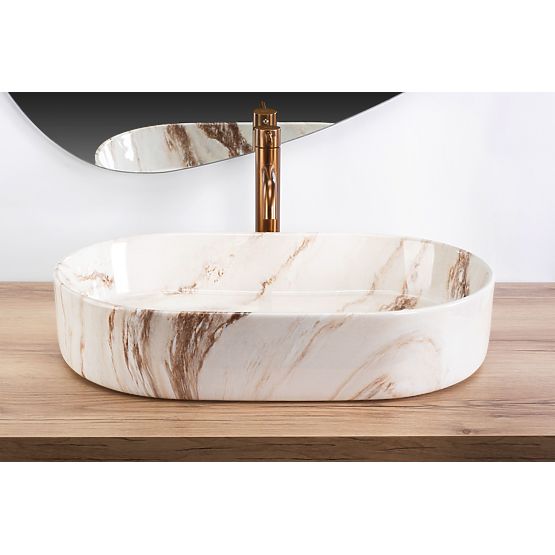 Timeless Countertop Basin Rea Nadia 60 Marrone