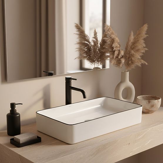 Timeless Denis Black Edge Sink