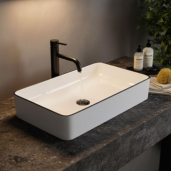 Timeless Denis Black Edge Sink