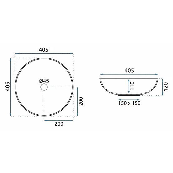 Timeless Rea Fibo Matte Black Sink