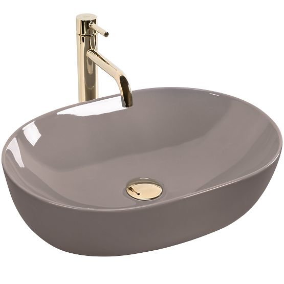 Timeless Rea Lisa Beige Shiny Washbasin