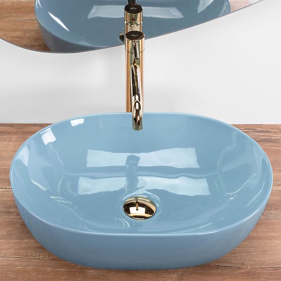 Timeless Rea LISA L.BLUE SHINY Washbasin