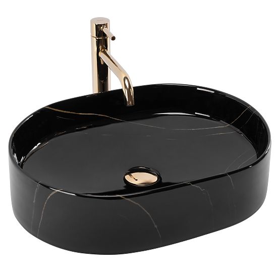 Timeless Rea Nadia 50 Black Stone Sink