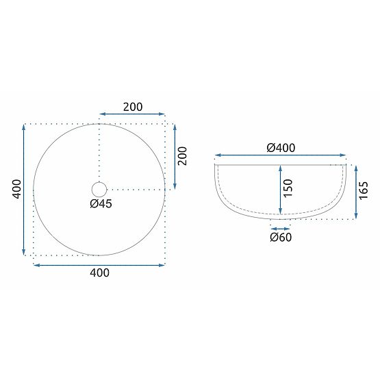 Timeless Rea Sue Transparent Washbasin