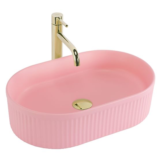 Timeless Rea Vanda Bubble Gum Matt Washbasin