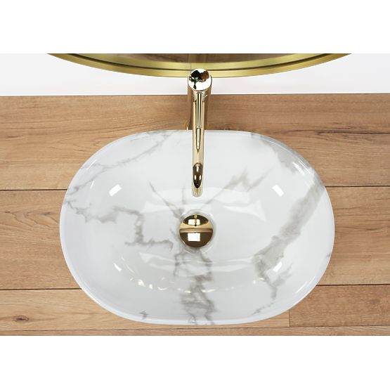 Timeless Washbasin REA Amelia Marmo Shiny