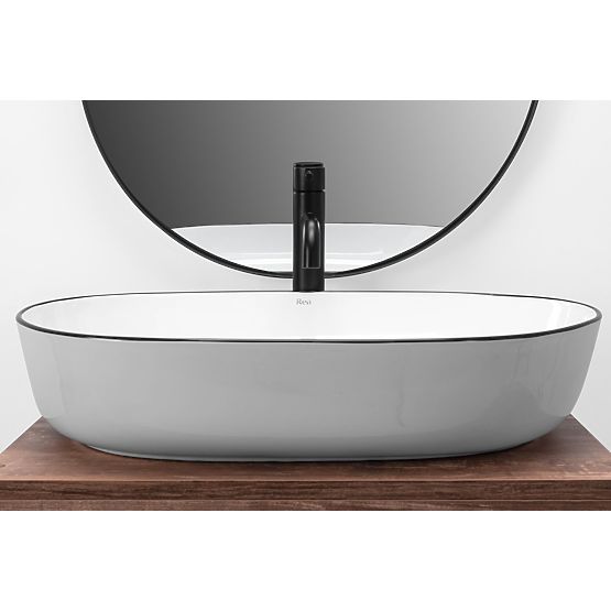 Timeless Washbasin Rea CLEO 61 Black Edge