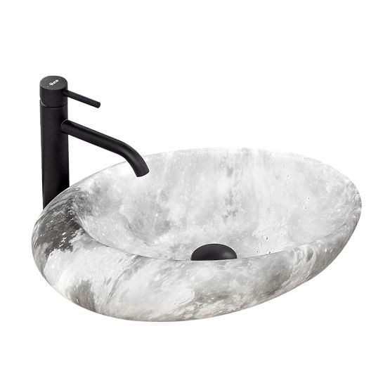 Timeless Washbasin Rea Roxy C Stone L.GREY