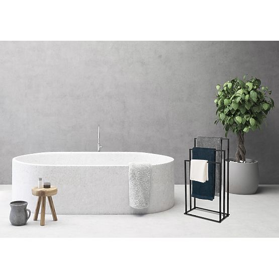 Tire Black Towel Stand with 3 Arms