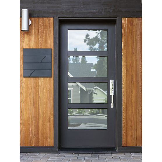 Tove Letter Mailbox with Newspaper Holder Anthracite