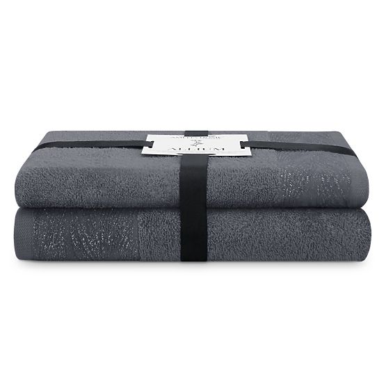 Towel ALLIUM color graphite classic style 50x90+70x130 AmeliaHome