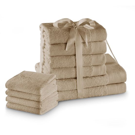 Towel AMARI - AMELIAHOME color beige classic style 2*70x140+4*50x100+4*30x50 AmeliaHome