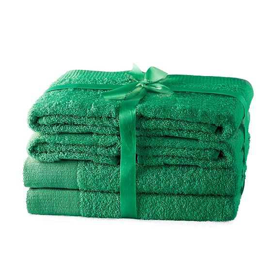 Towel AMARI - AMELIAHOME color bottle green classic style 2*70x140+4*50x100 AmeliaHome