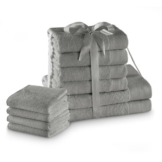 Towel AMARI - AMELIAHOME color gray classic style 2*70x140+4*50x100+4*30x50 AmeliaHome