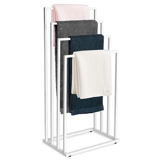 Towel Stand with 4 Arms Neli White