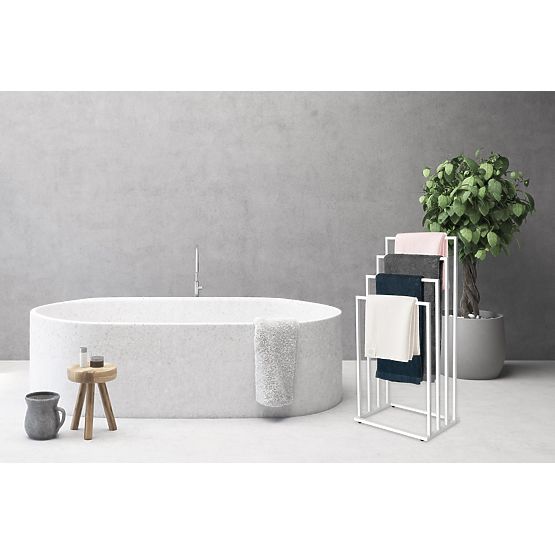 Towel Stand with 4 Arms Neli White