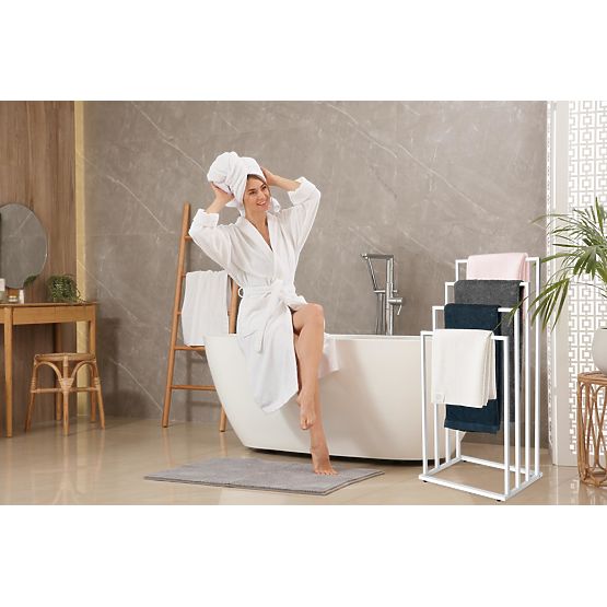 Towel Stand with 4 Arms Neli White