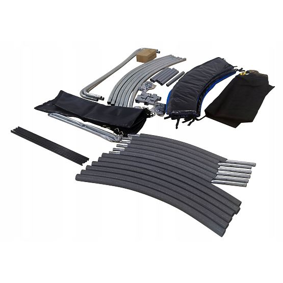 Trampoline with Net and Ladder HENZEN 244 cm Blue FT 8