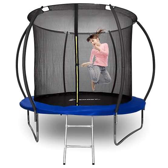 Trampoline with Safety Net and Ladder HENZEN 305 cm Blue FT10
