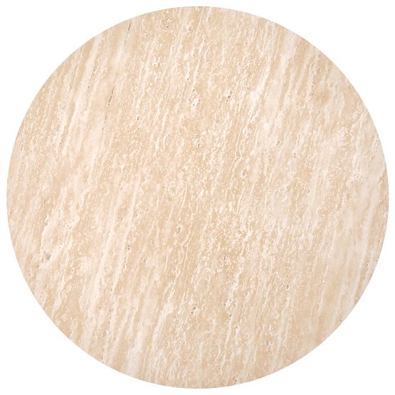TRAVERTINO ROUND Coffee Table, Travertine