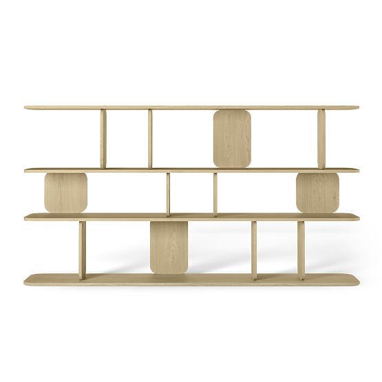 Tulumo Shelf 200 cm, Rounded, Cremona Torro Oak