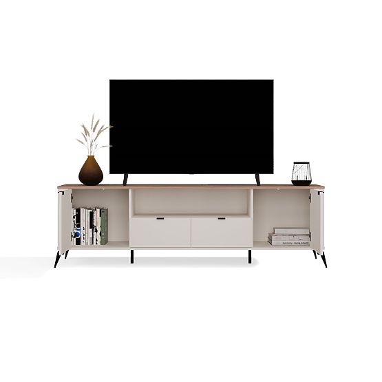 TV Cabinet CORDOBA 2S2S Cashmere Beige Oak Castello TV Cabinet 2 Drawers