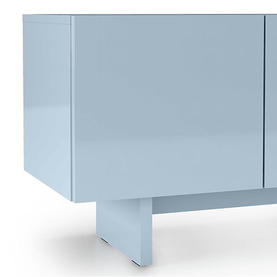 TV Cabinet Glim, Blue Smoke, Glossy
