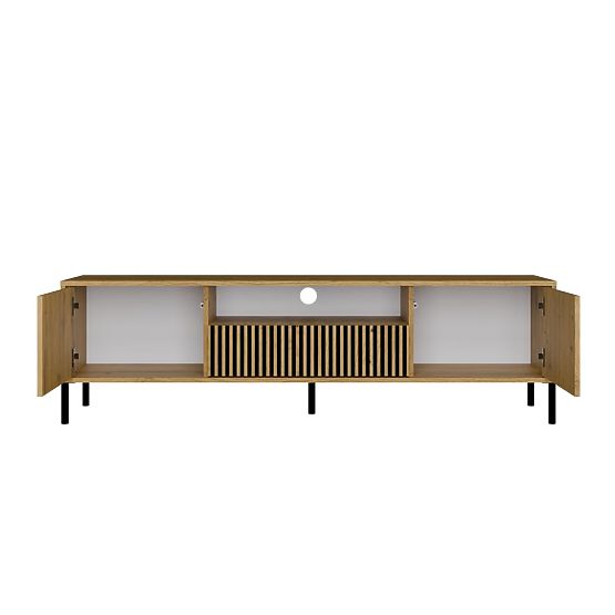 TV Cabinet KAMARO 160 Artisan Oak Grooved + Classic Front Panel