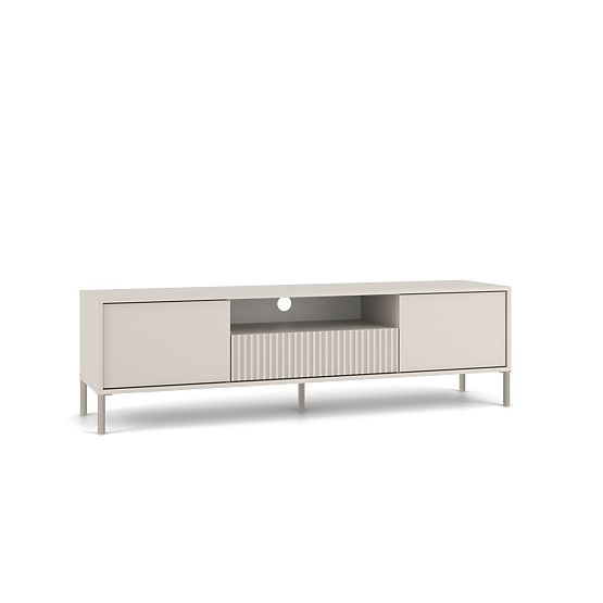 TV Cabinet KAMARO 160 Cashmere Grooved Front + Classic