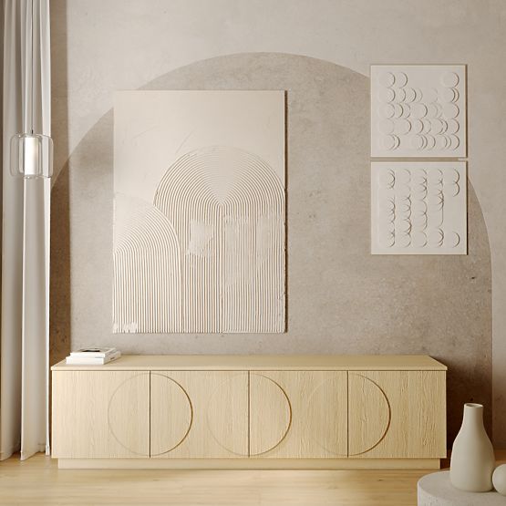 TV Cabinet Looneta Vicenza Oak, Arches