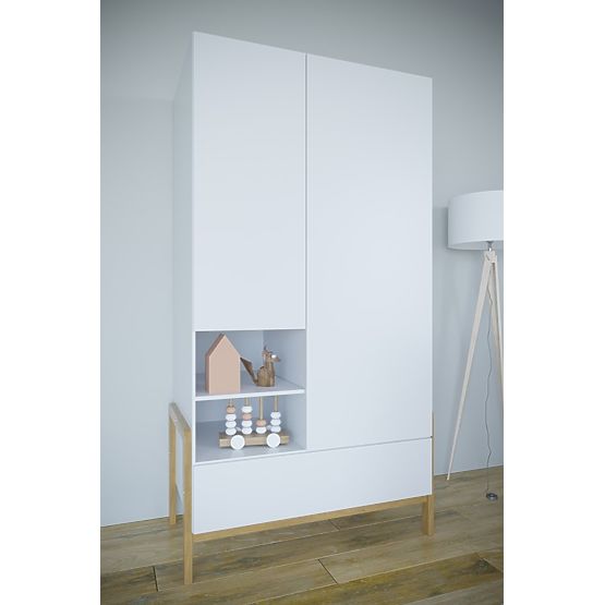 Two-Door Wardrobe Viktor - White