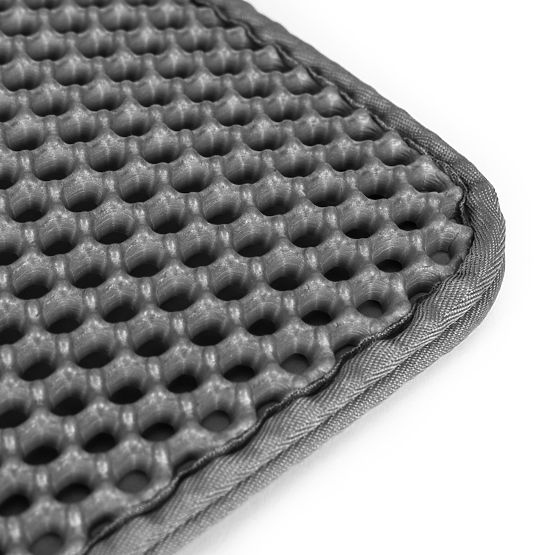 Two-layer Mat for Cat Litter Box Grey