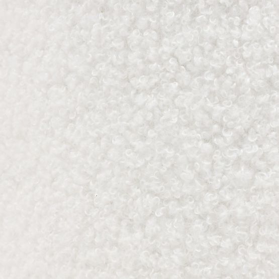 Two-seater Sofa Firenze White, Boucle, Rounded Shapes