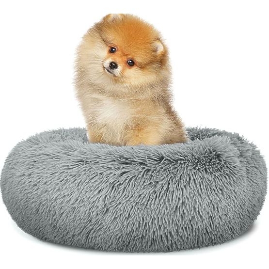Universal Plush Bed for Dogs and Cats 40 cm - Light Grey