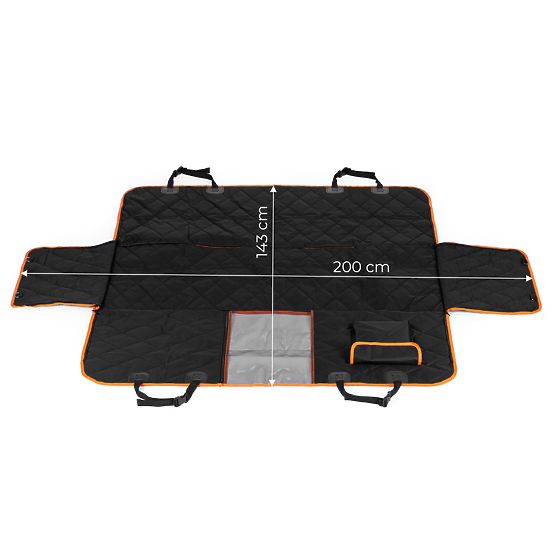 Universal Size Car Seat Cover Mat for Dogs - Rear Seat