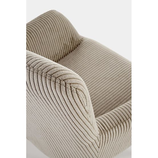 Upholstered armchair AMARO - gray