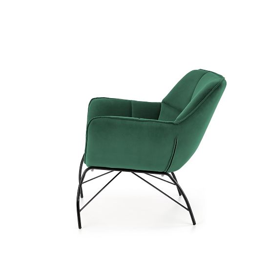 Upholstered armchair BELTON - bottle green