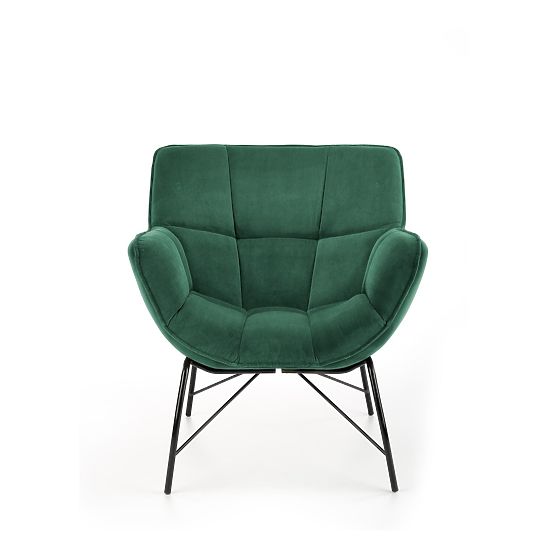 Upholstered armchair BELTON - bottle green