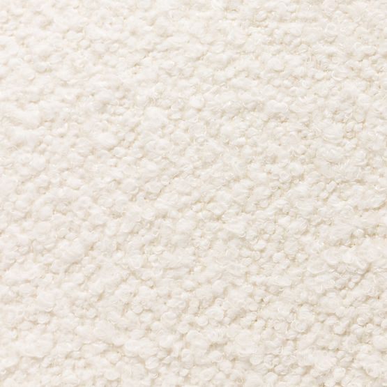 Upholstered Armchair Imai White, Rounded Shapes