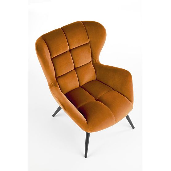 Upholstered armchair Tyrion - cinnamon