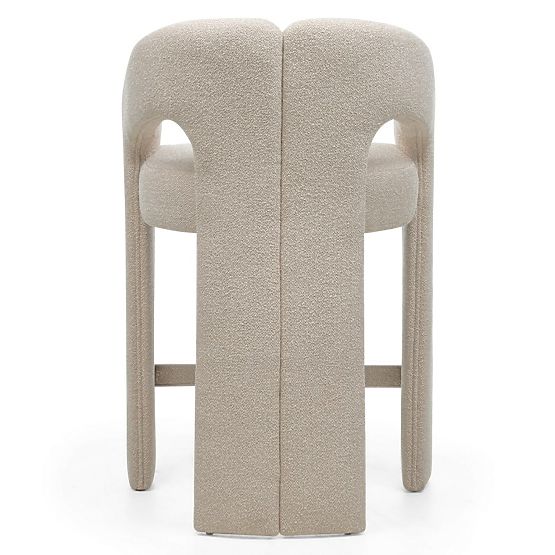 Upholstered Bar Stool Castelo Beige
