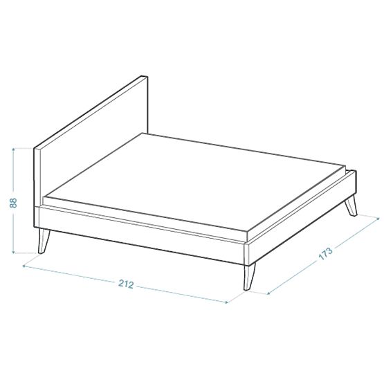 Upholstered bed HEAVEN 160 x 200 cm - Powder pink